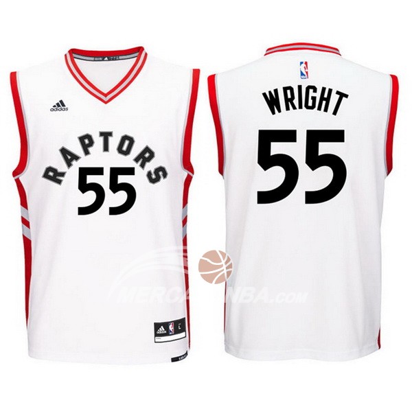 Maglia NBA Wright Toronto Raptors Delon Blanco